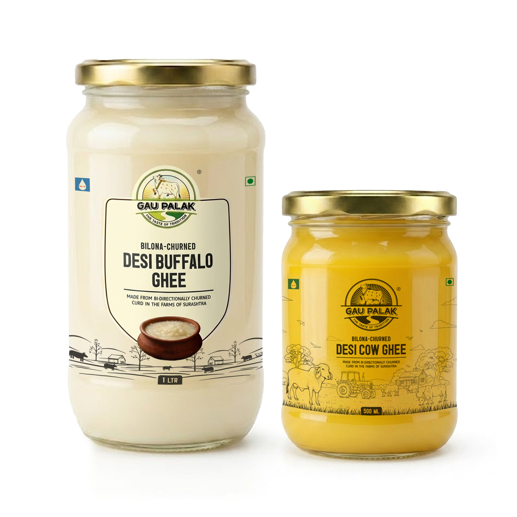 1L Buffalo + 500ML Cow Combo